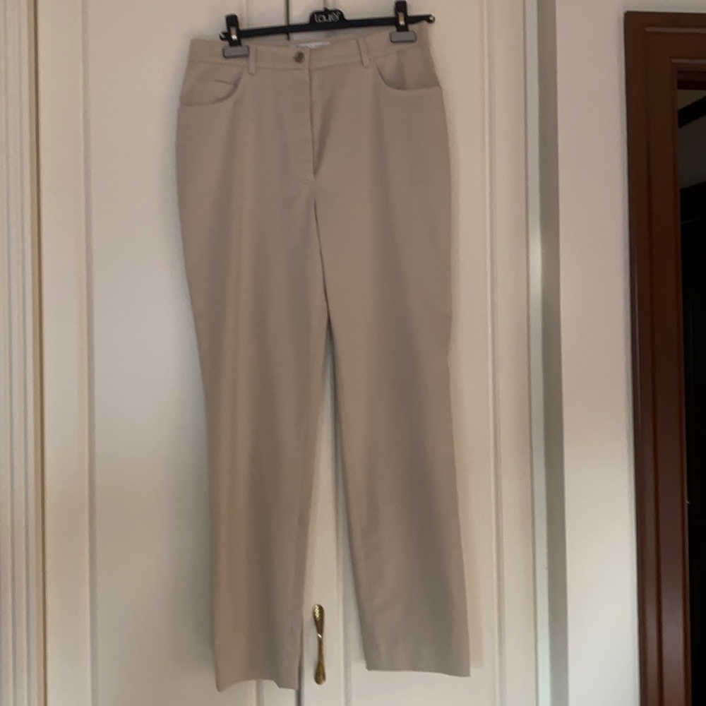 BERNARD ZINS For Saks Fifth Avenue Trousers SZ 12. Beautiful beige colou…